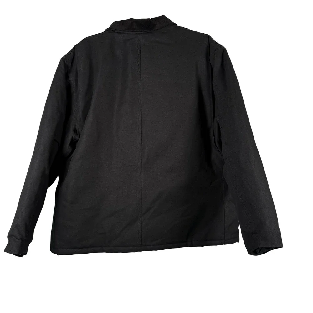 Carhartt Traditional Coat C003 Black Duck Canvas Quilted Jacket Mens 2XL NWT